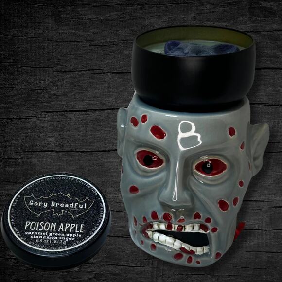 Poison Apple Wickless Candle: Caramel Green Apple Cinnamon Sugar Scent - Picture 5 of 8